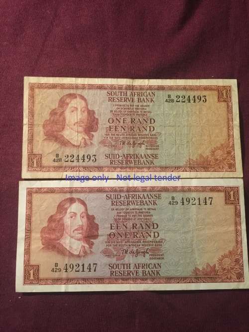 vir Drikus  TW de Jongh - Series nr B428, B429