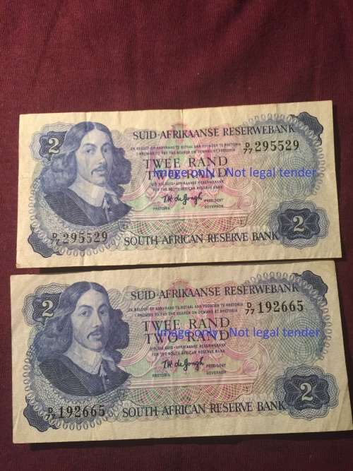 TW De Jongh R2 Notes in the D77 Series