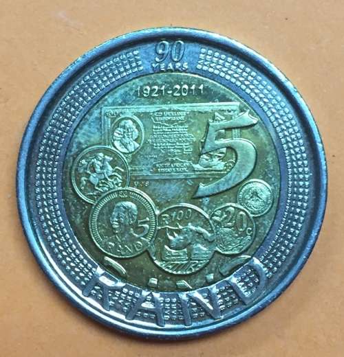 90 Years Commemorative R5 - 2011