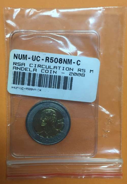 90 Years Mandela R5 - 2008. Still sealed as issued by the SA Mint