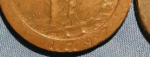 British cartwheel dated 1797 scarce in this condition