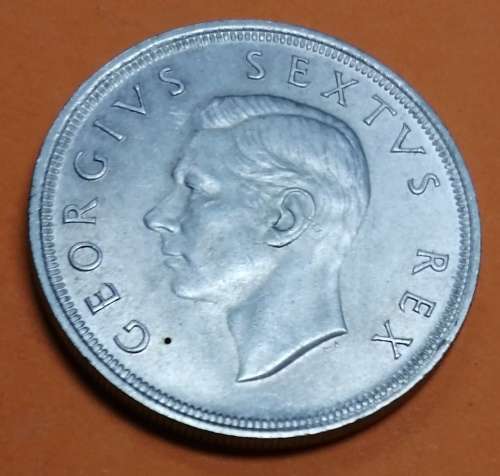 1952 Union silver 5 Shillings 5\ - Very nice coin