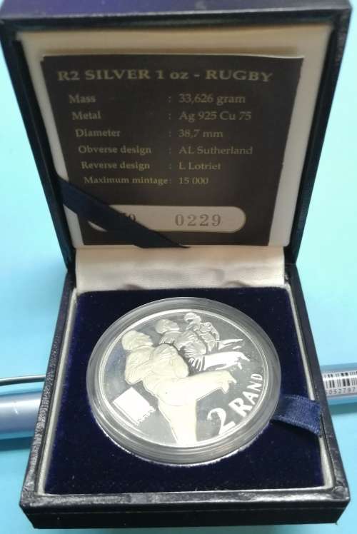R2 Silver 1Oz  - Rugby