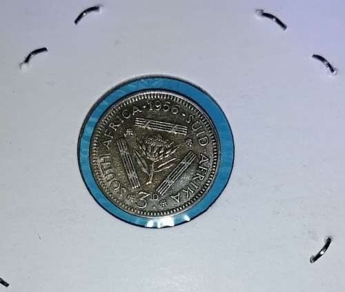 1956 Union Tickey - 3d - 50% Silver