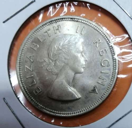 1953 Union Silver 2/6Shilling Half Crown UNC