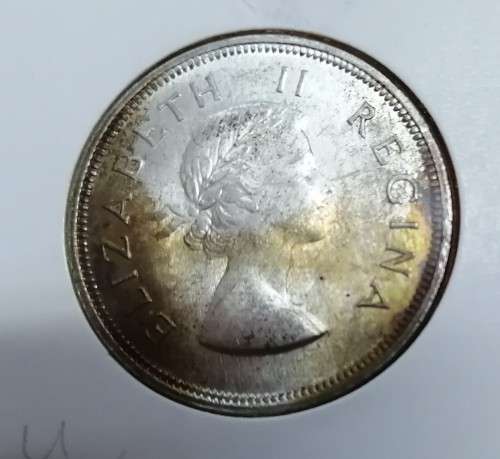 for Nicolas Muller only 1953 Union Silver 2/6Shilling Half Crown UNC