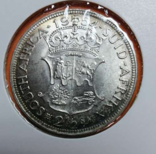 1954 SA Union 2/6 Half crown aUNC
