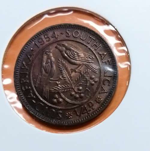 1954 SA Union 1/4 Penny Farthing UNC