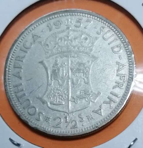 1957 SA Union 2/6 Half crown
