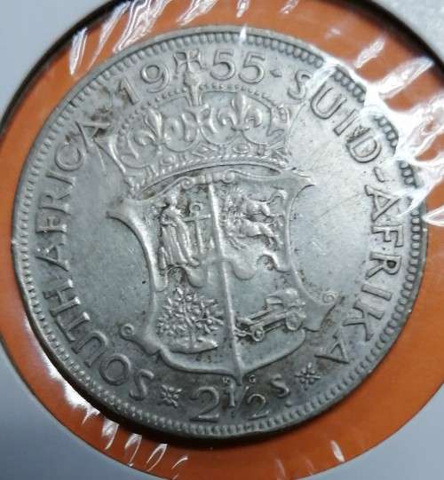 1955 SA Union 2/6 Half crown