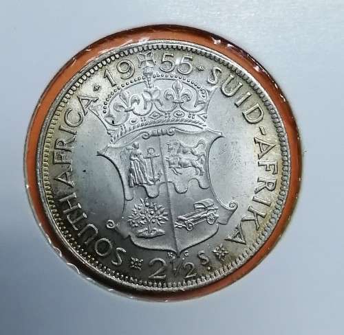1955 SA Union 2/6 Half crown UNC