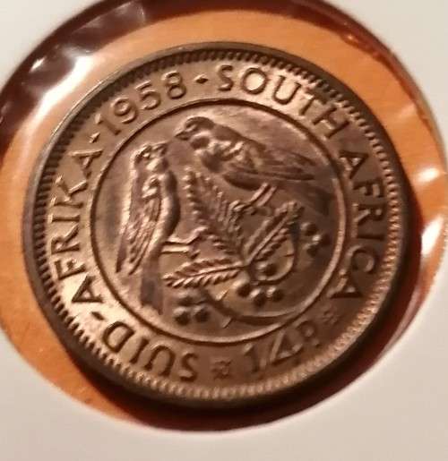 1958 SA Union 1/4 Penny Farthing UNC
