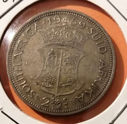 1959 SA Union 2/6 Half crown
