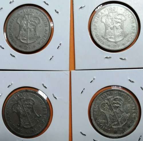 1951 SA Union 2 Shilling Floren