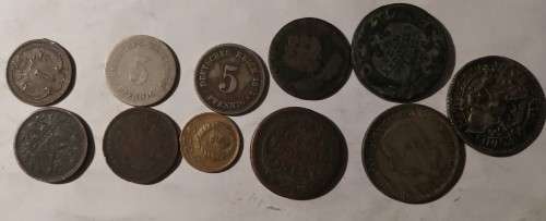 Old foreign coins