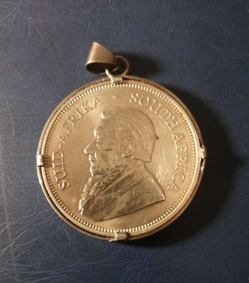 2017 Silver Krugerrand With 50 year mintmark in a setting