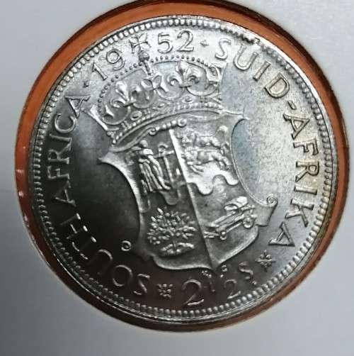1952 SA Union 2/6 Half crown Proof