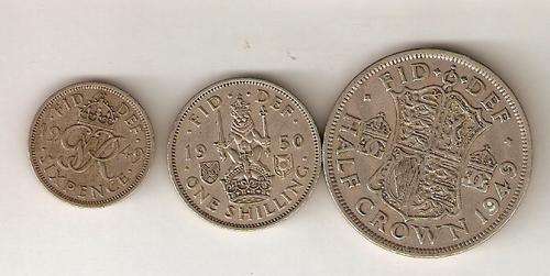 3x Silver coins