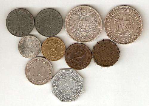 Old German/Deutsches Reich and some Nazi coins