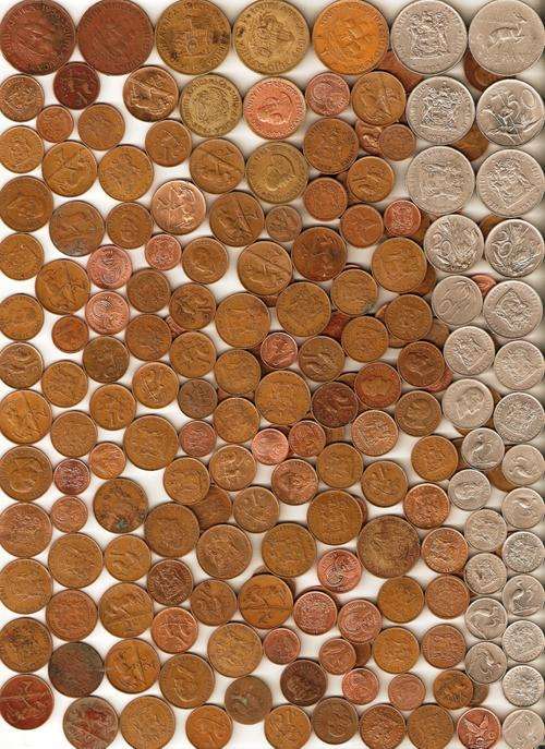 Bargain!!! 170 Old South African coins