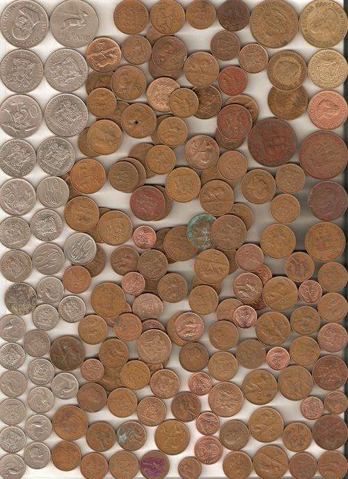 170 Old South African coins going for a song