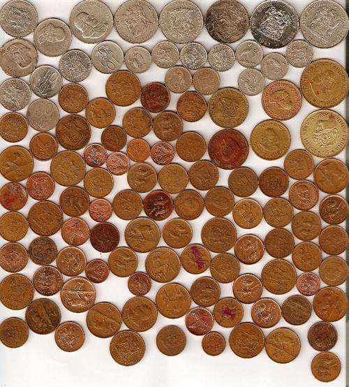 100 Old South African coins cheap - cheap