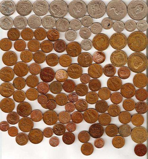 100 Old South African coins starting at .70 cents each