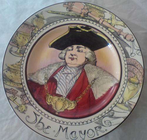 Royal Doulton The Mayor D 6283 rack plate