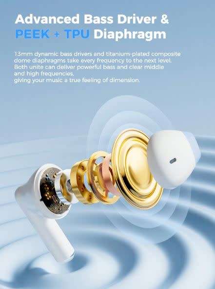 Realfit F2 Comfortable Wireless Earbuds