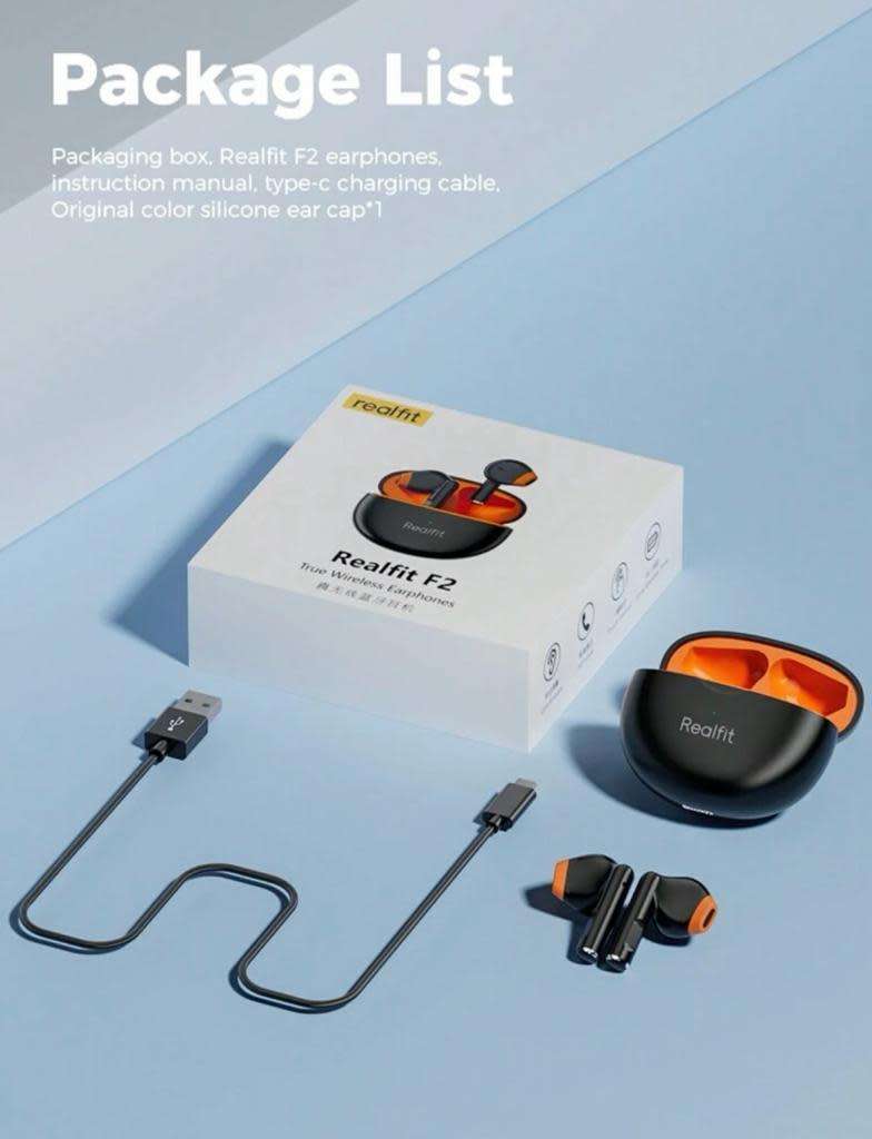 Realfit F2 Comfortable Wireless Earbuds