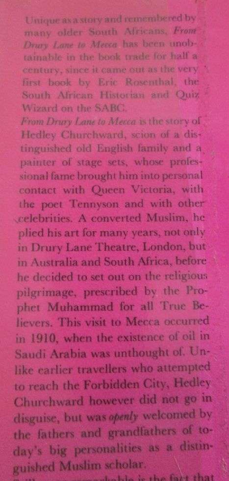 From Drury Lane to Mecca - Eric Rosenthal