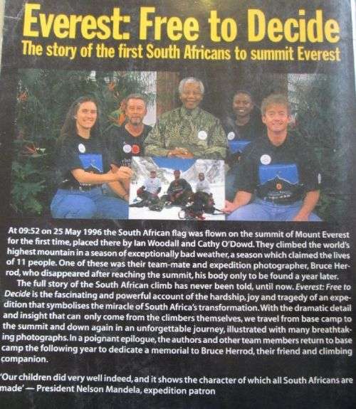 Everest - Free to Decide - Cathy O'Dowd & Ian Woodall - Signed Copy