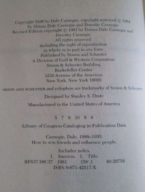 How to Win Friends and Influence People - Dale Carnegie