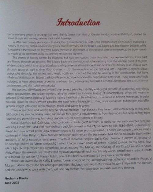 The Joburg Book - A Guide to the City`s History, People and Places - Nechama Brodie