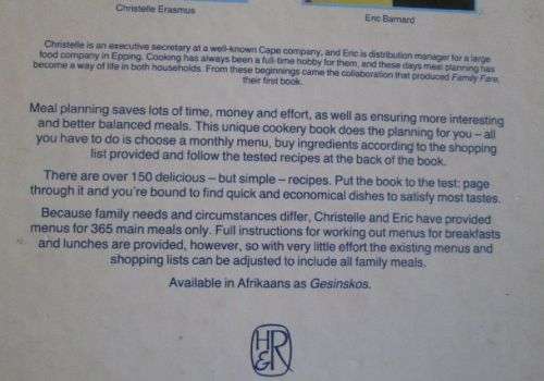 Family Fare - A Monthly Menu and Shopping List Guide - Christelle Erasmus & Eric Barnard