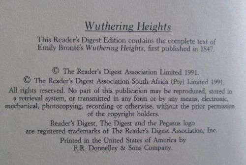 Wuthering Heights - Emily Bronte