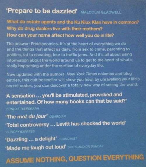 Freakonomics - Steven D. Levitt and Stephen J. Dubner