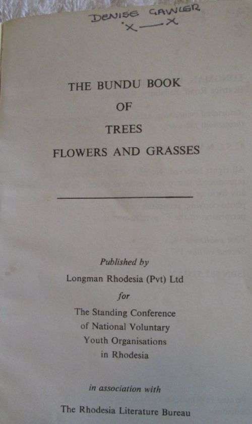 The Bundu Book of Trees, Flowers and Grasses