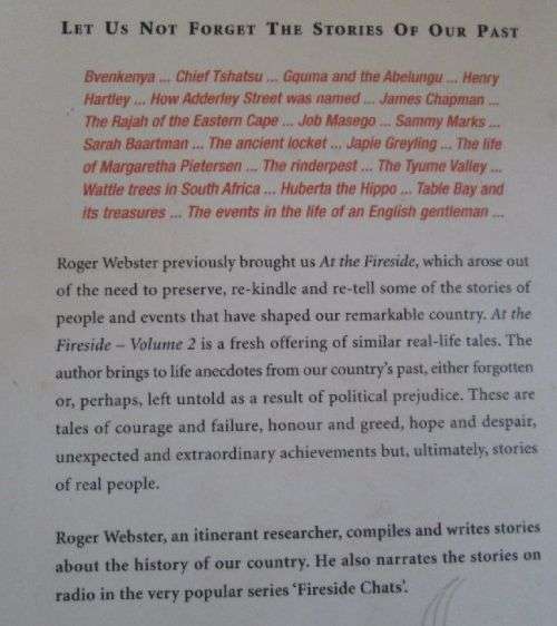 At the Fireside Vol 2 - True South African Stories - Roger Webster