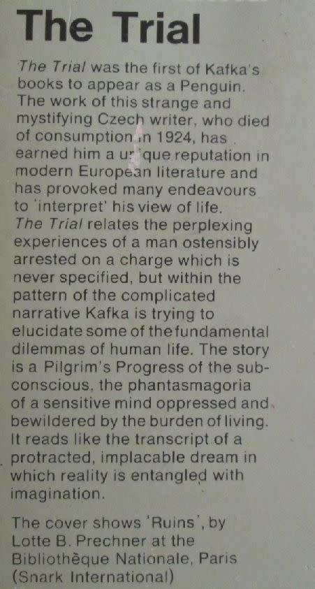 The Trial - Franz Kafka