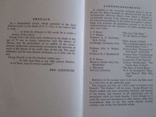 Father of a City - The Life and Work of George Cato First Mayor of Durban - Eric Goetzsche - 216 Pgs