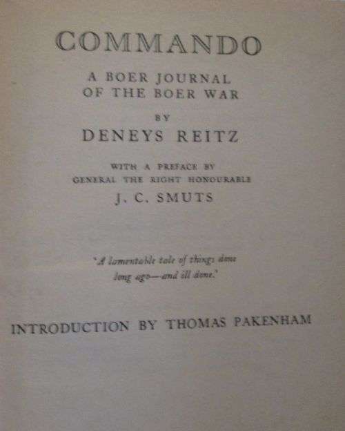 Commando - A Journal of the Boer War - Denys Reitz