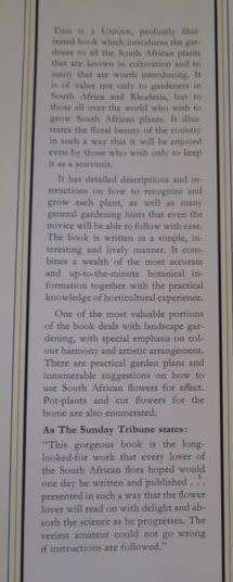 South Africa Wild Flowers for the Garden - Sima Eliovson