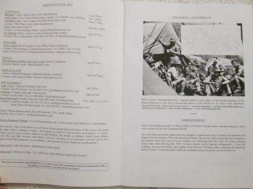The Kenya Regiment Association - 4 x Magazines - See pictures for publication dates
