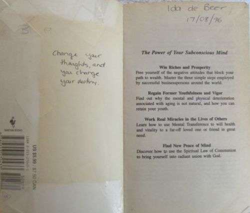 The Power of Your Subconcious Mind - Dr. Joseph Murphy