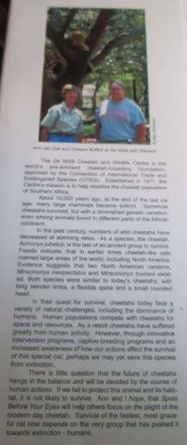 Spots Before Your Eyes - Cheetahs of Africa - Dr Jane Goodall, Howard G Buffett and Ann van Dyk