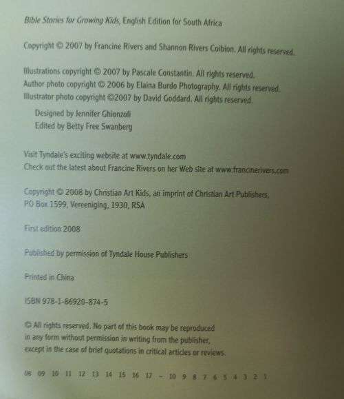 Bible Stories for Growing Kids - Francine Rivers and Shannon Rivers Coibion Hardcover