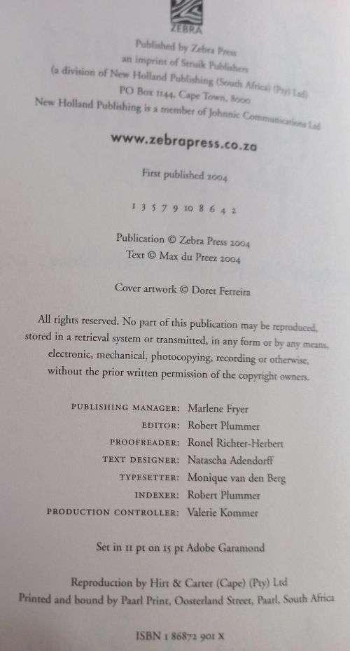 Of Warriors, Lovers and Prophets - Max du Preez - Softcover