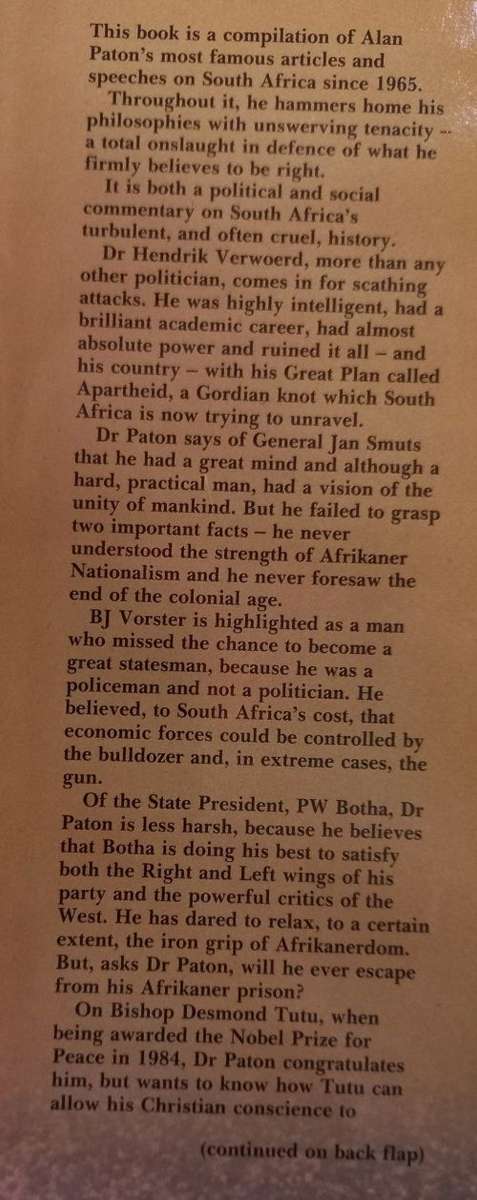 Save the Beloved Country - Alan Paton - 1987 - Hardcover