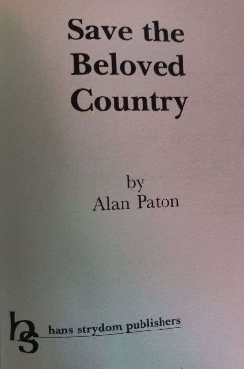 Save the Beloved Country - Alan Paton - 1987 - Hardcover